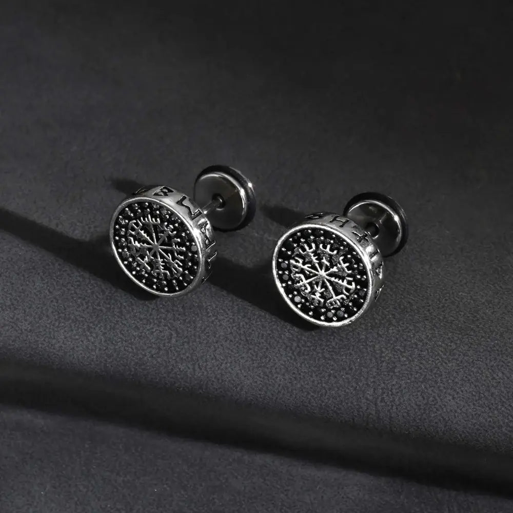 Viking Vegvisir Ohrringe