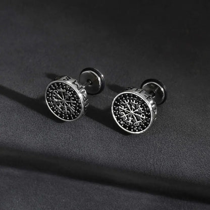 Viking Vegvisir Ohrringe