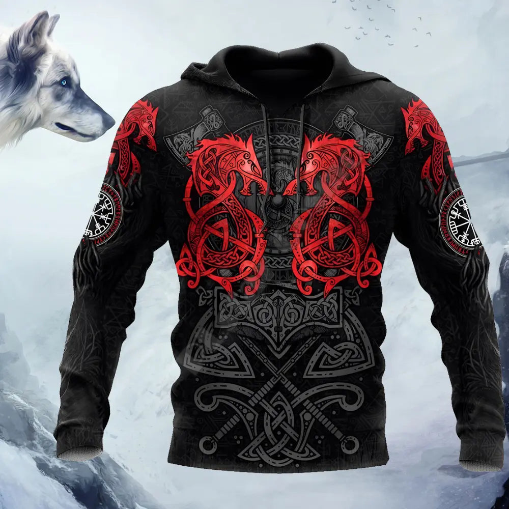 Viking Wolf Hoodie