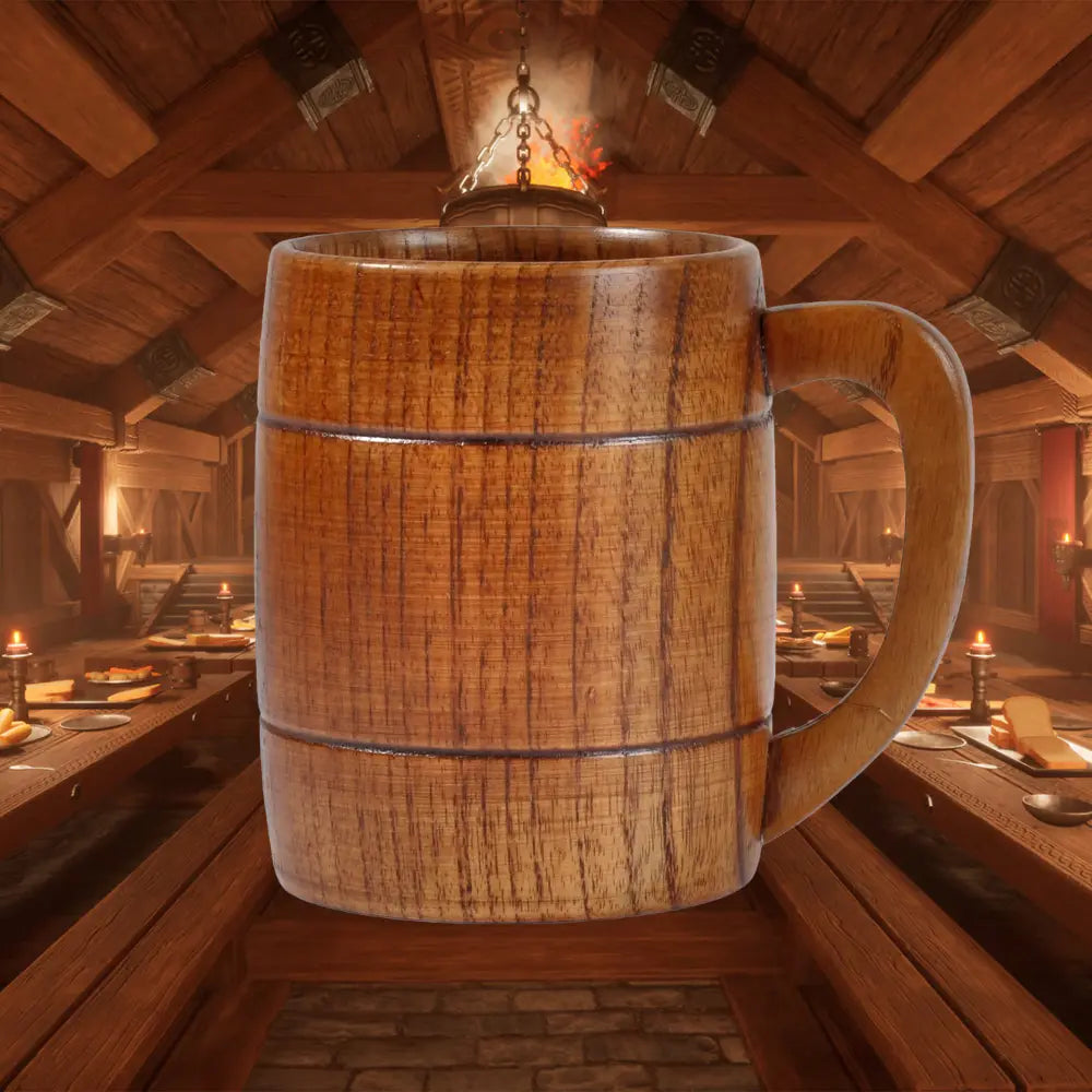 Viking Wooden Beer Mug