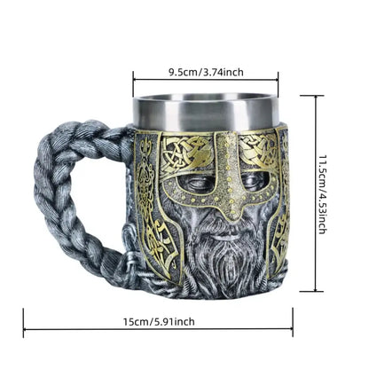 Vikings Coffee Mugs​ Nordic Warrior Dimension