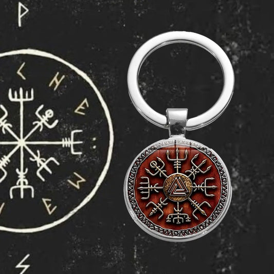 Vikings Schlüsselanhänger mit Vegvisir