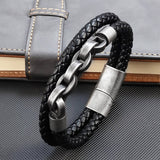 Wikinger Armband Fenris Chain (Leder)
