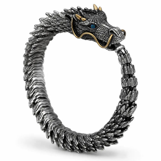 Wikinger Armband - Jörmungand Dragon (Stahl)