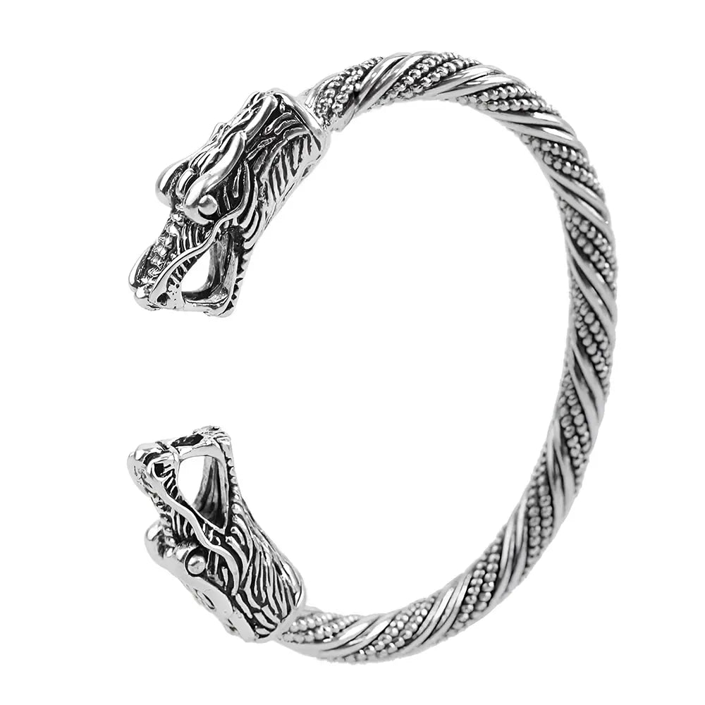 Wikinger Armband mit Riesen Wolf