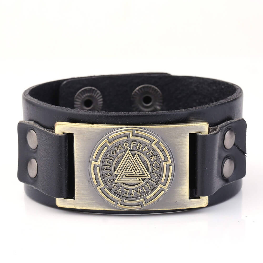 Wikinger Armband mit Valknut Symbol fur Manner