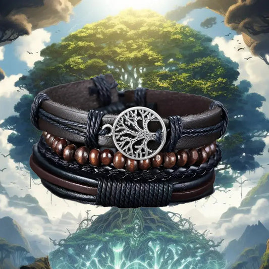 Wikinger Armreif mit Yggdrasil Baum