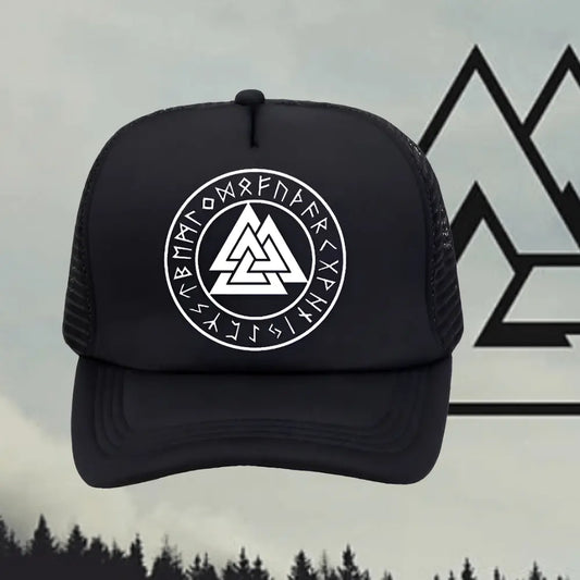 Wikinger Cap mit Drei Dreiecke Nordisch