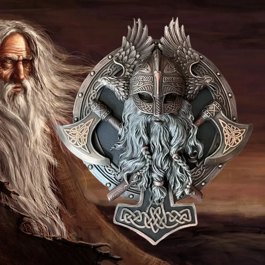 Wikinger Deko Wand mit Odin