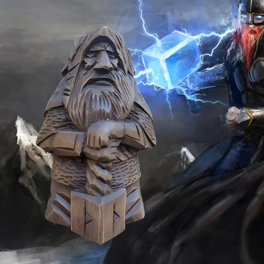 Wikinger Figuren mit Thor God
