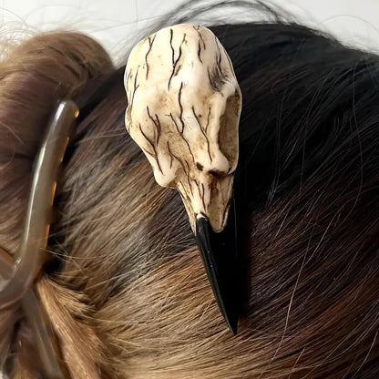 Wikinger Haarspange Rabe