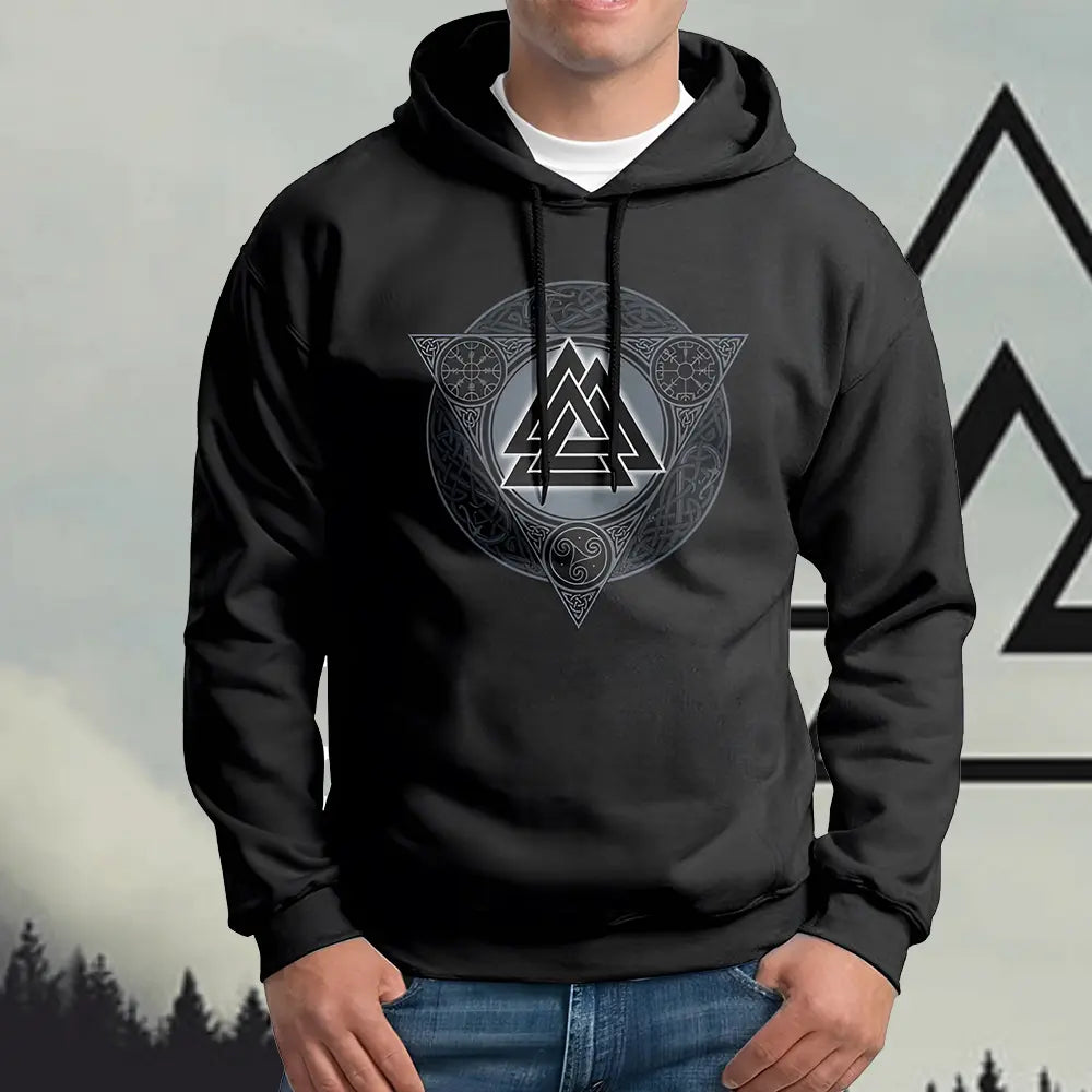 Wikinger Hoodie mit Valknut