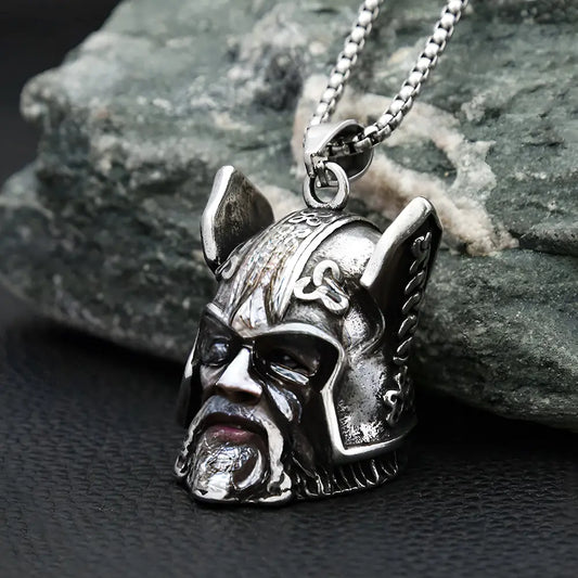 Wikinger Kette Silber mit Odin