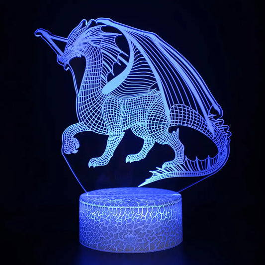 Wikinger Lampe mit Dragon