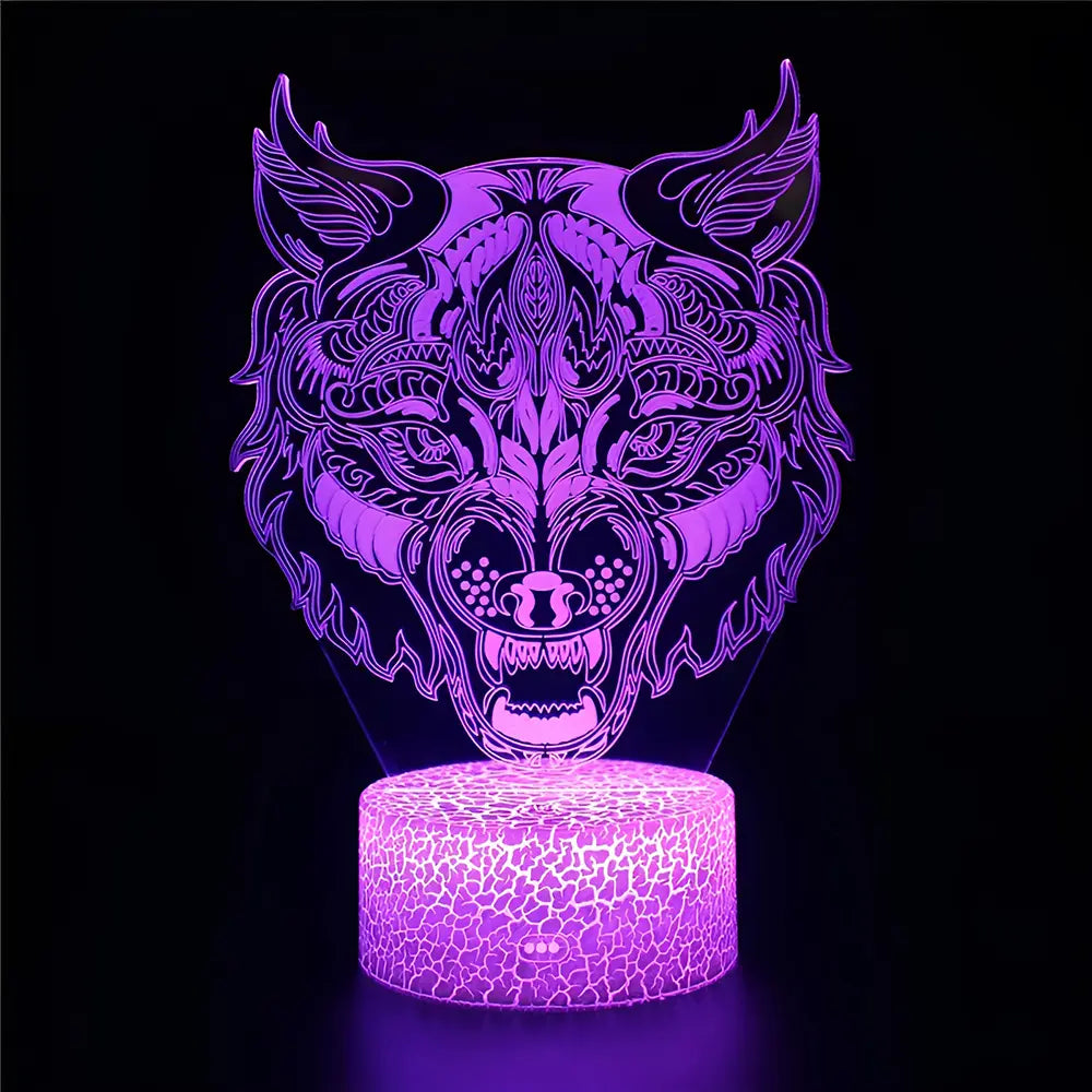 Wikinger Lampe mit Fenrir Symbol