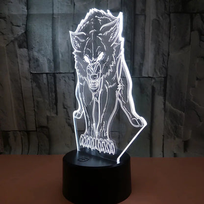 Wikinger Lampe mit Fenris Wolf