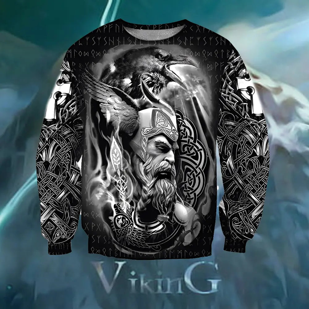 Wikinger Pullover mit Odin