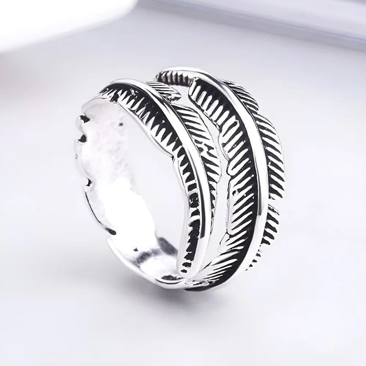 Wikinger Ring Damen Feder