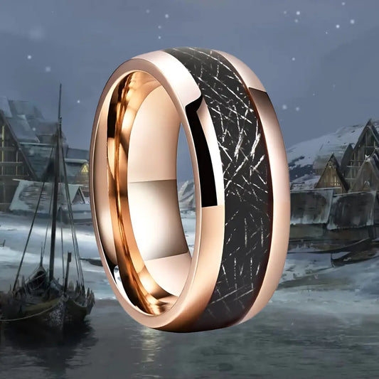 Wikinger Ring Gold Tungsten