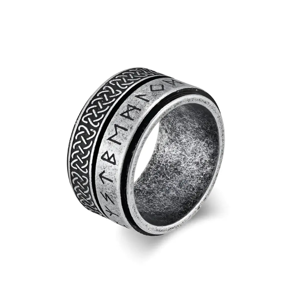 Wikinger Ring Silber Futhark Symbol