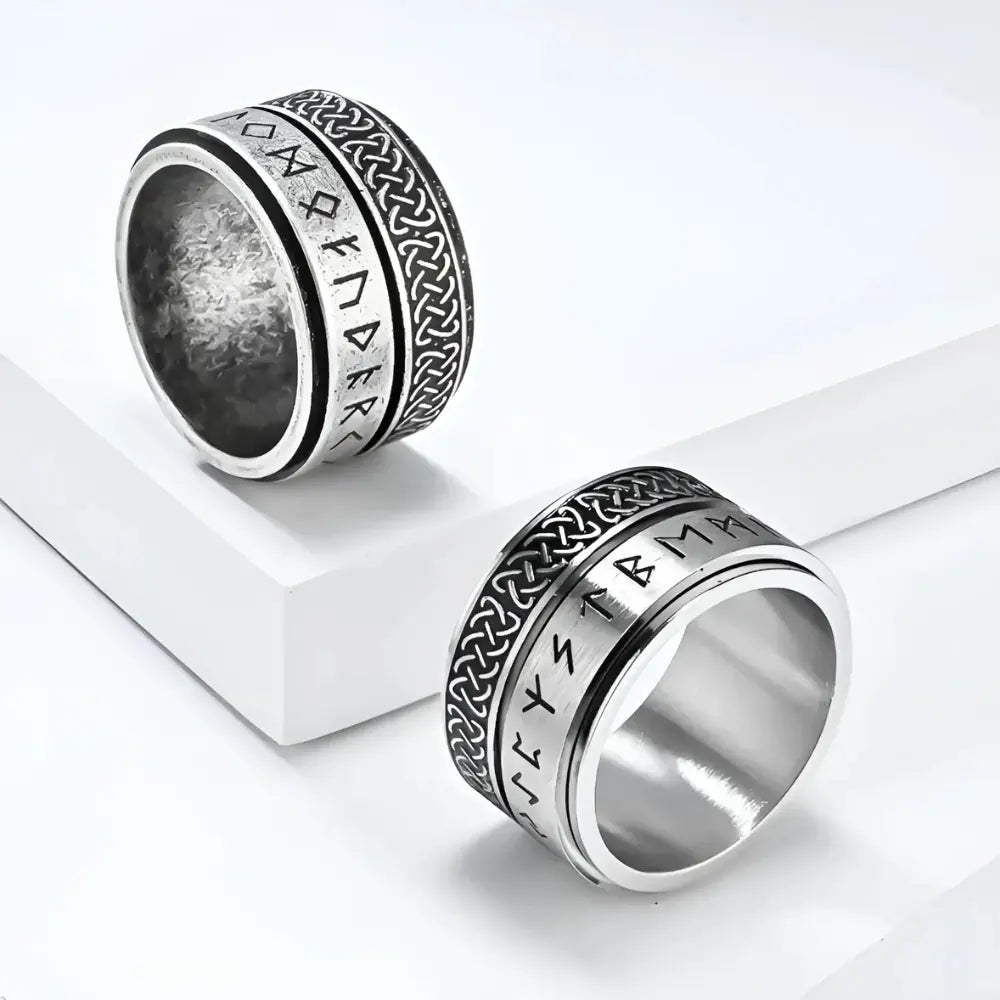 WikingerRing Silber Futhark