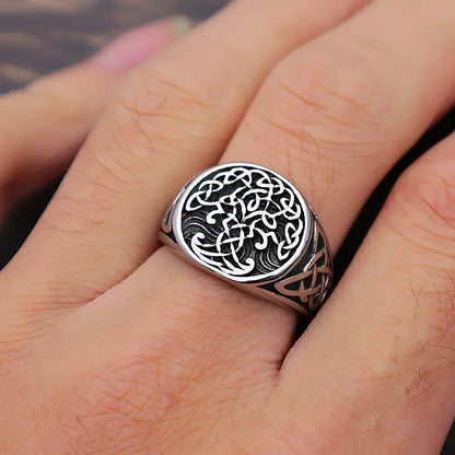 Wikinger Ring Yggdrasil Symbol
