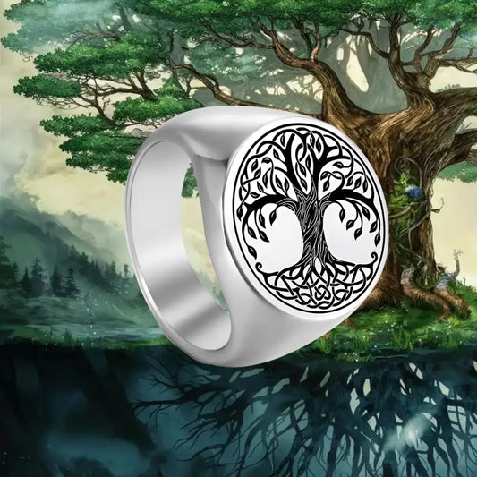 Wikinger Ring Yggdrasil Tree