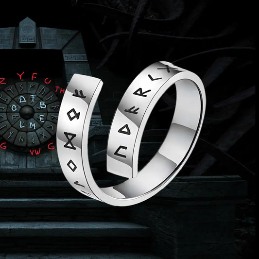 Wikinger Ring mit Elder Futhark