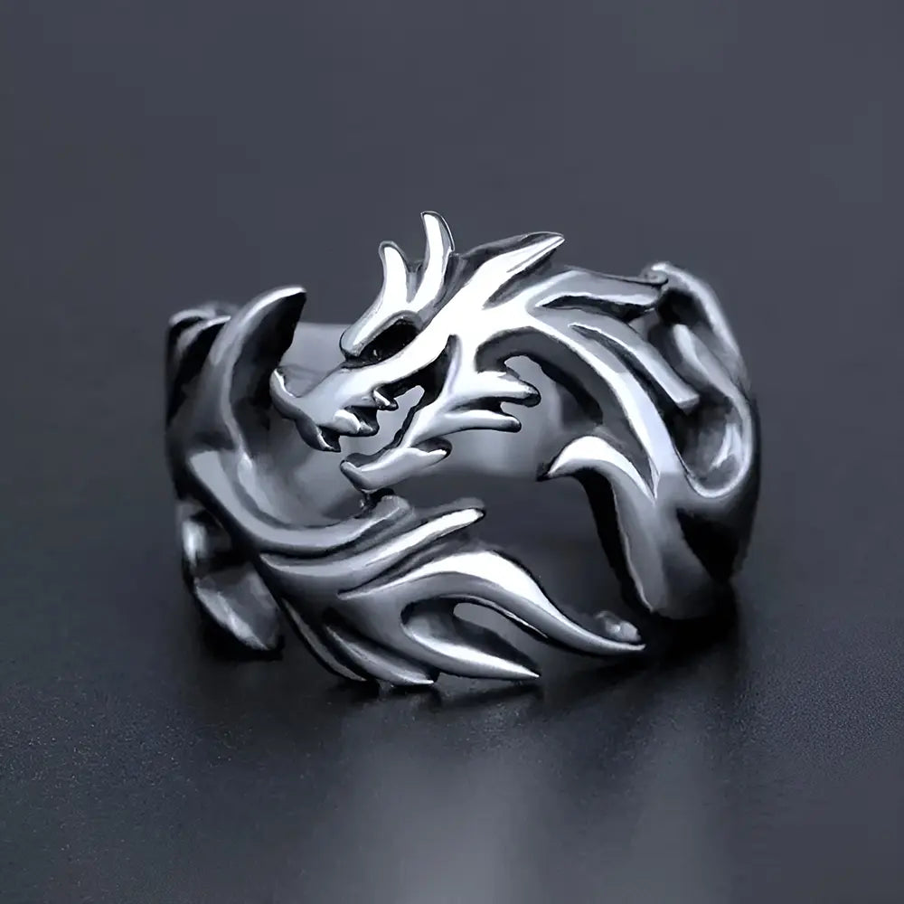 Wikinger Ringe mit Dragon