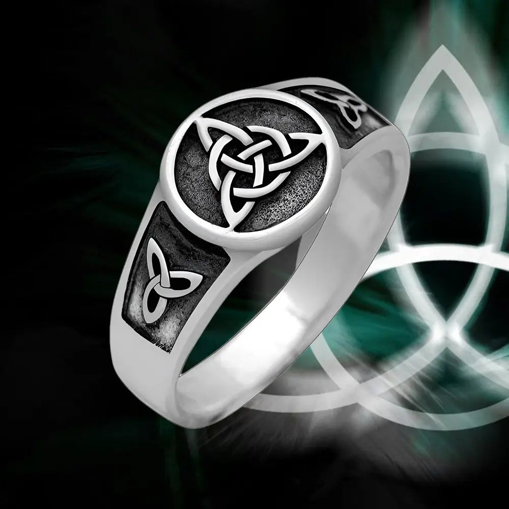 Wikinger Ringe mit Triquetra Protection