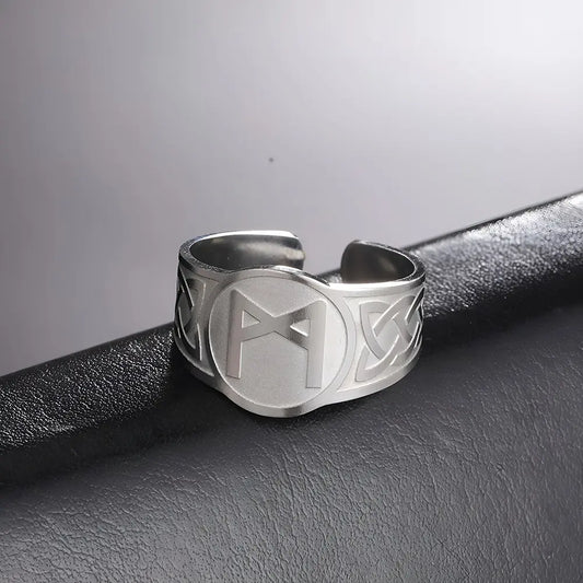 Wikinger Ringe mit Wunjo Rune