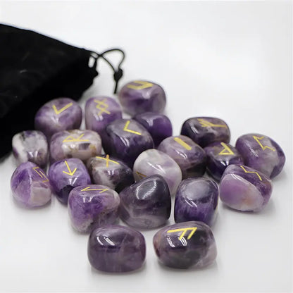 Wikinger Runen aus Amethyst