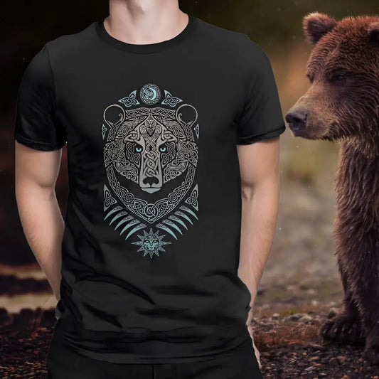 Wikinger T Shirt Herren mit Bär