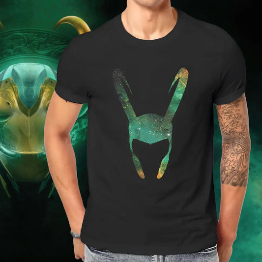 Wikinger T Shirt Herren mit Lokis Helm