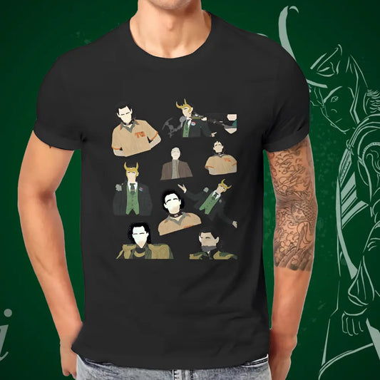 Wikinger T-Shirt Herren mit Norse God Loki