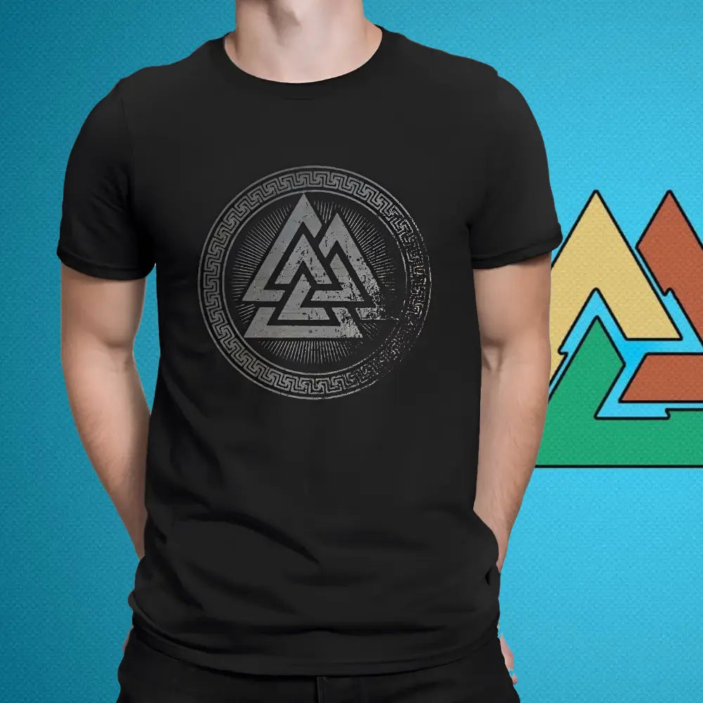 Wikinger T-Shirt Herren mit Valknut