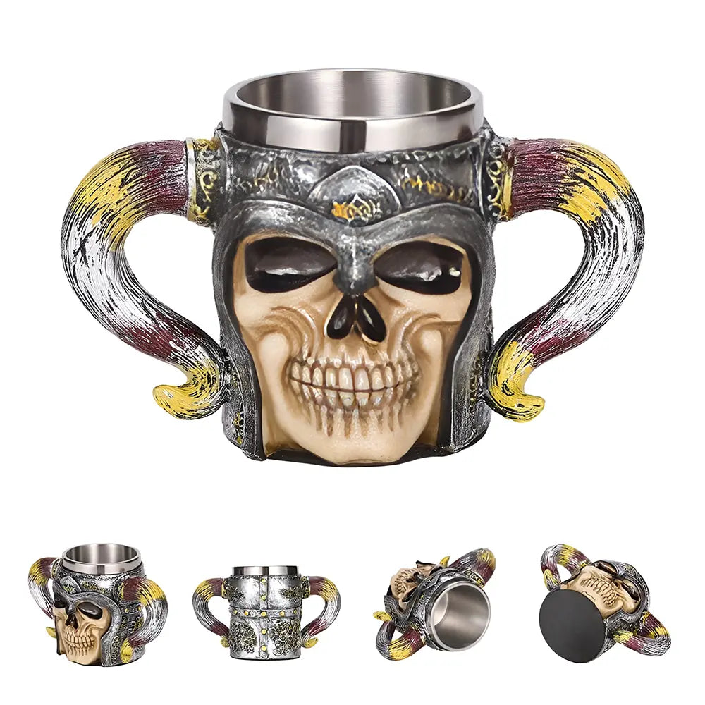 Wikinger Tasse Doppelhornhelm