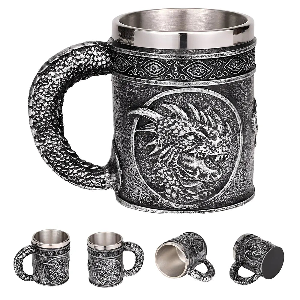 Wikinger Tasse Wikinger Drache