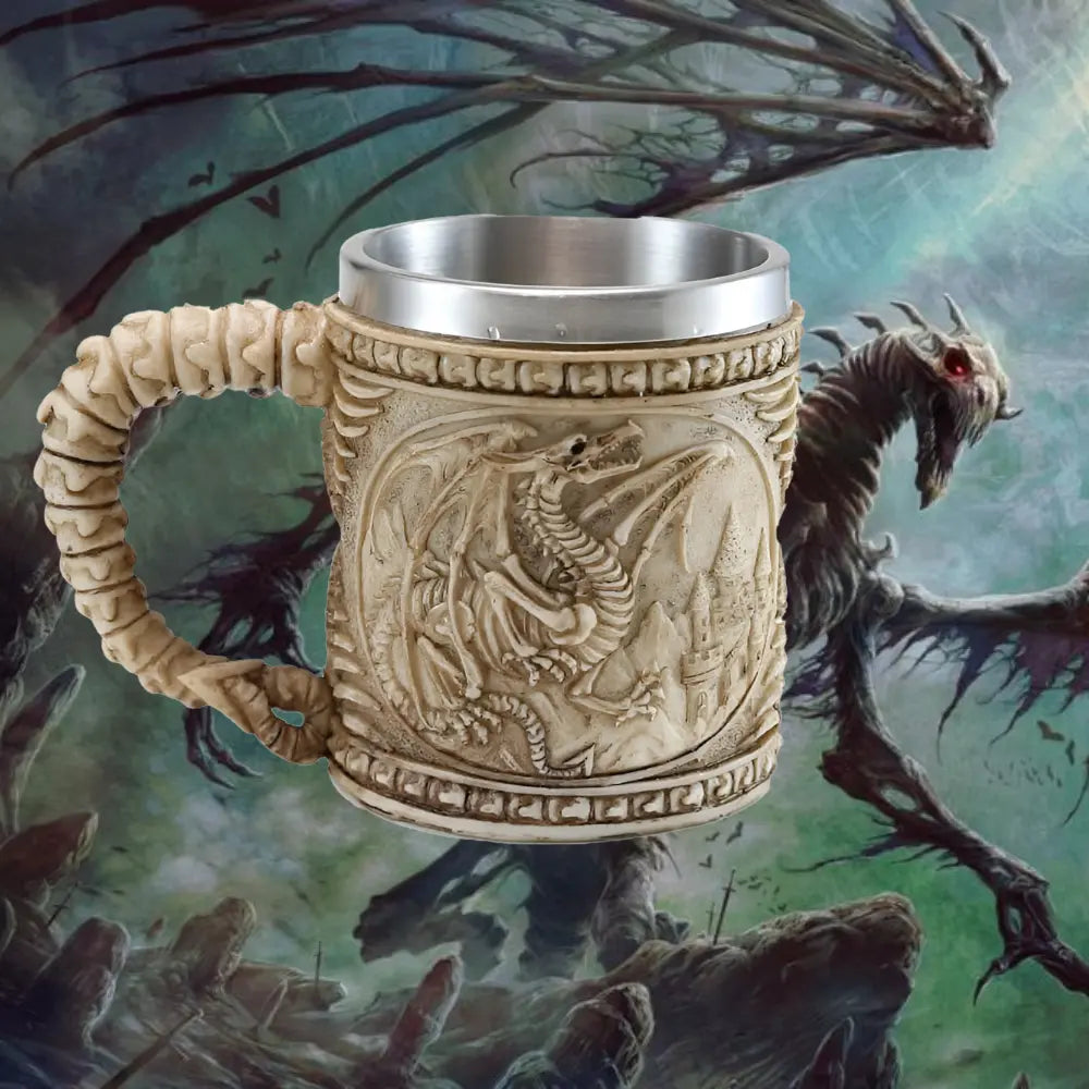 Wikinger Tasse mit Fafnir Drache