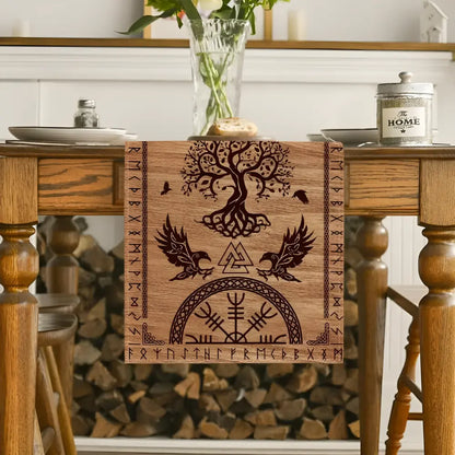 Wikinger Tischdecke Brown