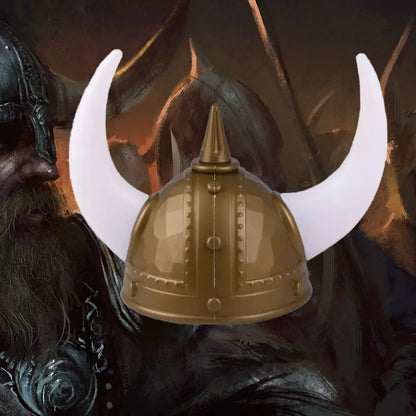 WikingerHelm mit Weißes Horn