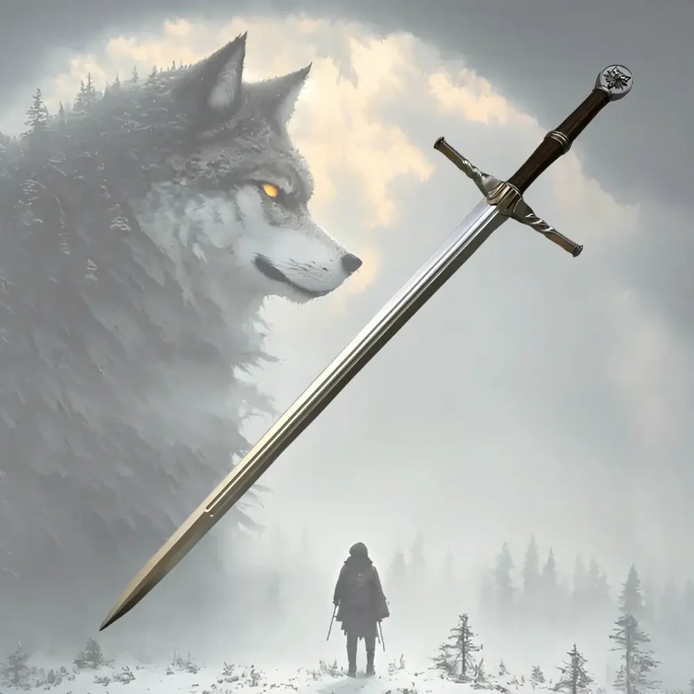 Wikingerschwert mit Fenrir Wolf