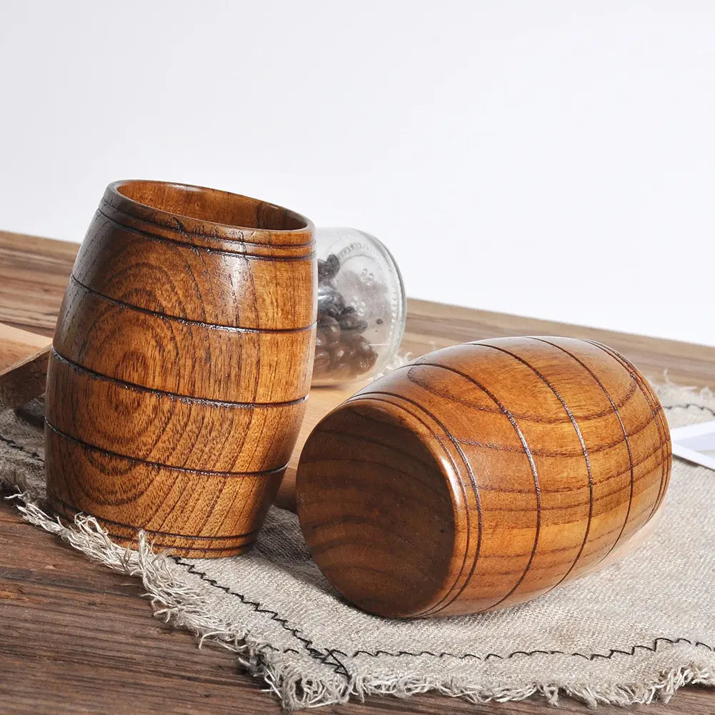 Wooden Viking Mugs