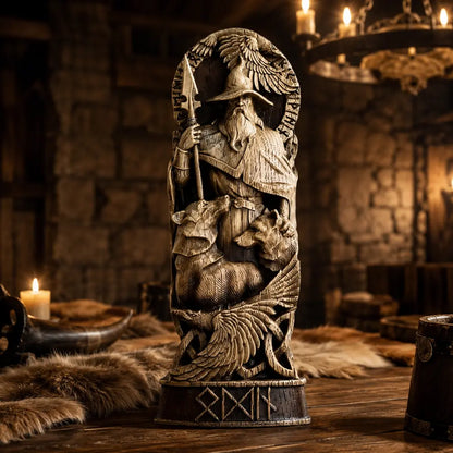 wikinger-figur odin dekoration mead hall kerzen 