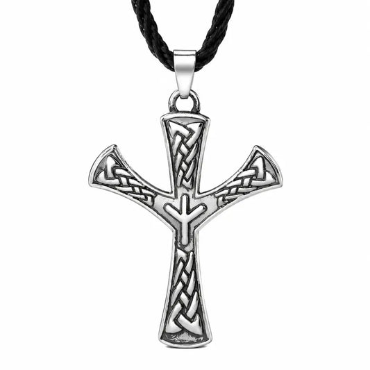 wikinger halskette algiz rune anhaenger silber freisteller