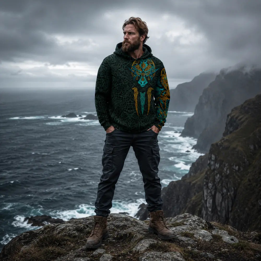 wikinger hoodie fenrir nordische mythologie kuestenkliff