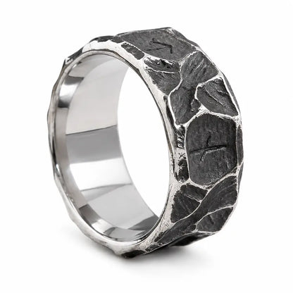 wikinger runen ring silber fond blanc produkt