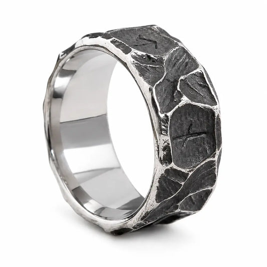 wikinger runen ring silber fond blanc produkt