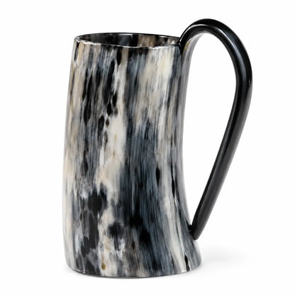 wikinger trinkhorn krug naturhorn weiss studio