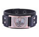 Großes Mjöllnir Wikinger-Armband mit Thor Hammer